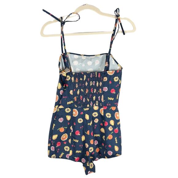 LHD Sainte Maxime Fruit Print Romper NWT Blue 2 - Picture 4 of 9